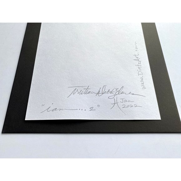 Original Art “IAm... 2” Handmade Watercolor Artwork by Tristina Dietz Elmes 8x10 - Picture 2 of 2